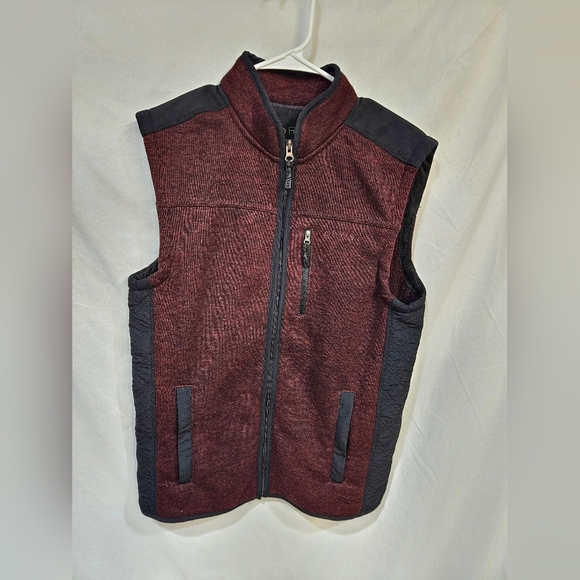 Orvis Other - Orvis fleece Vest Full Zip Maroon Men’s Sz M Zip Pockets Outdoor Fishing